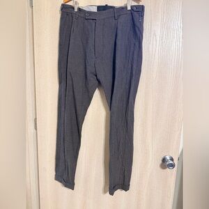 Messagerie Charcoal Textured Dress Pants